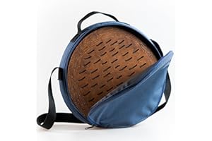 NAZAR DRUMS Rain Disk "Water-Fall" 12 inch | Instrument for Sound Healing | Relaxing Sound of Water | Ocean Drum from Wood | Long and Pleasant Meditative Sound | With a Soft Protecting Bag