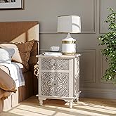 SUNBURY End Table Living Room Small Side Table w Drawer, 18" Vintage Wood Nightstand, 2-Tier MDF Living Room End Table Wood Accent Table, Bed Side Night Stand
