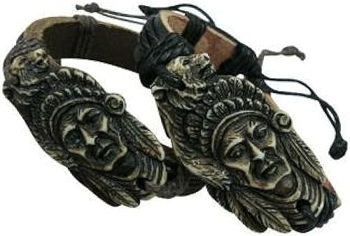 Amazon Com Bunfires Leather Native American Indian Tribal Head