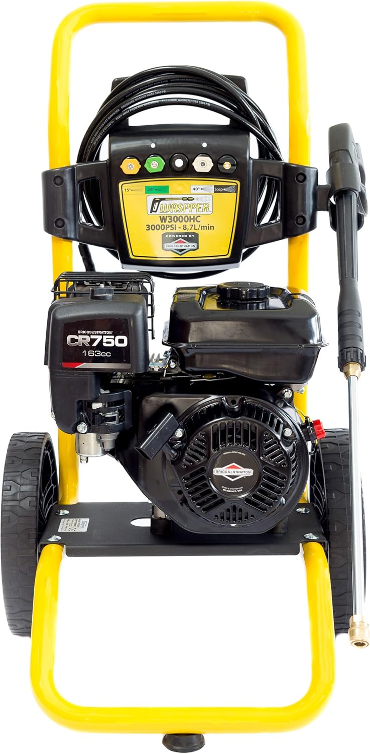 WASPPER Petrol Pressure Washer Briggs & Stratton 3000 PSI 163cc Engine