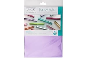 GINA K DESIGNS Gina K. Designs for Therm O Web Fancy Foils, 6" x 8" Sheets, Wild Lilac 12 Count