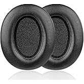 WH-XB910 Replacement Ear Pads Compatible with Sony WH-XB910 Noise-canceling Headphones, Akkiv Earpads Cushions with Soft Protein Leather and Memory Foam (Black)