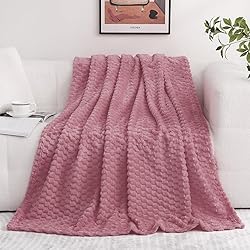 Dusty Pink Throw Blanket 60"×80" inches Gifts for