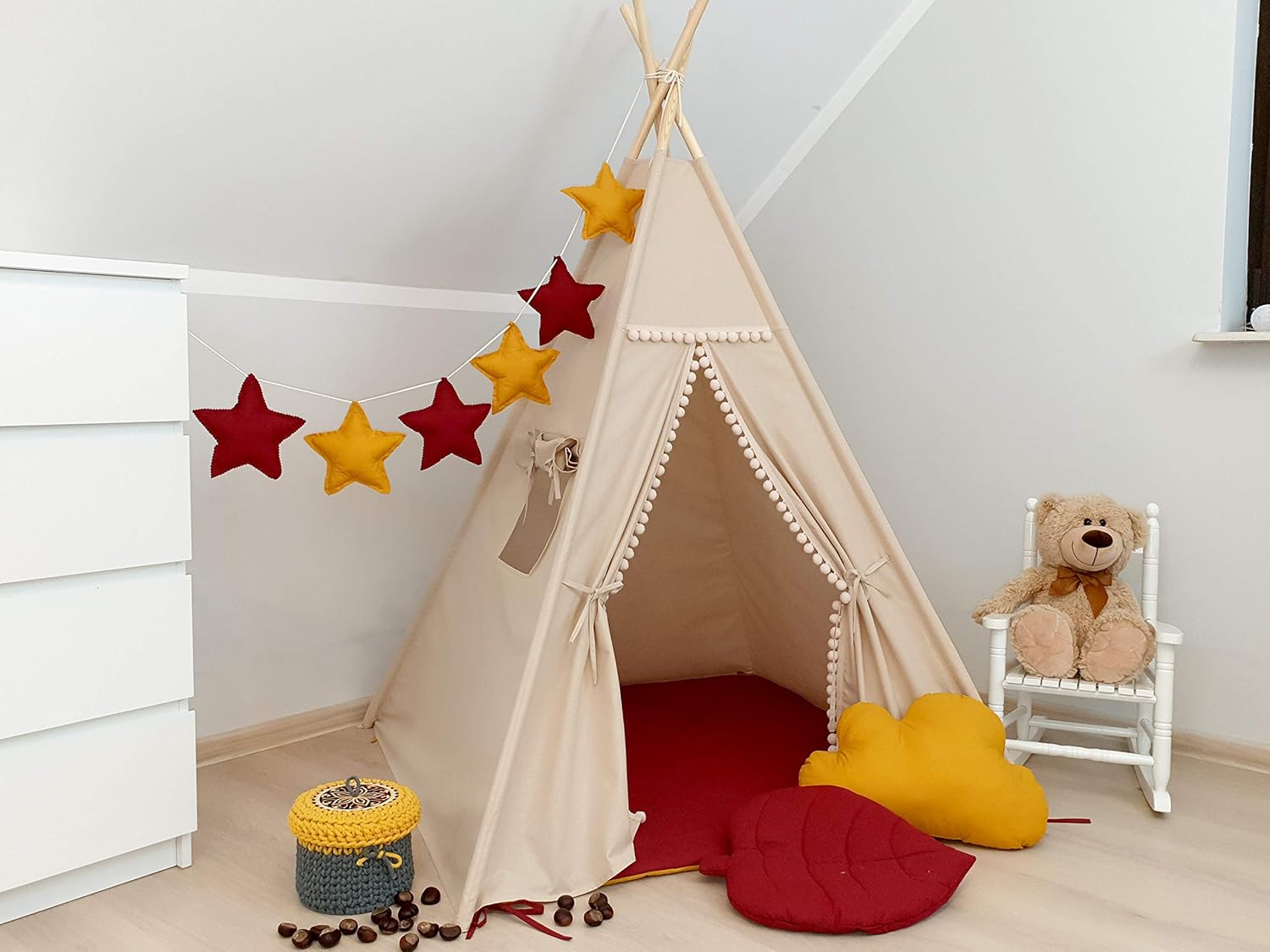 teepee tent with floor mat