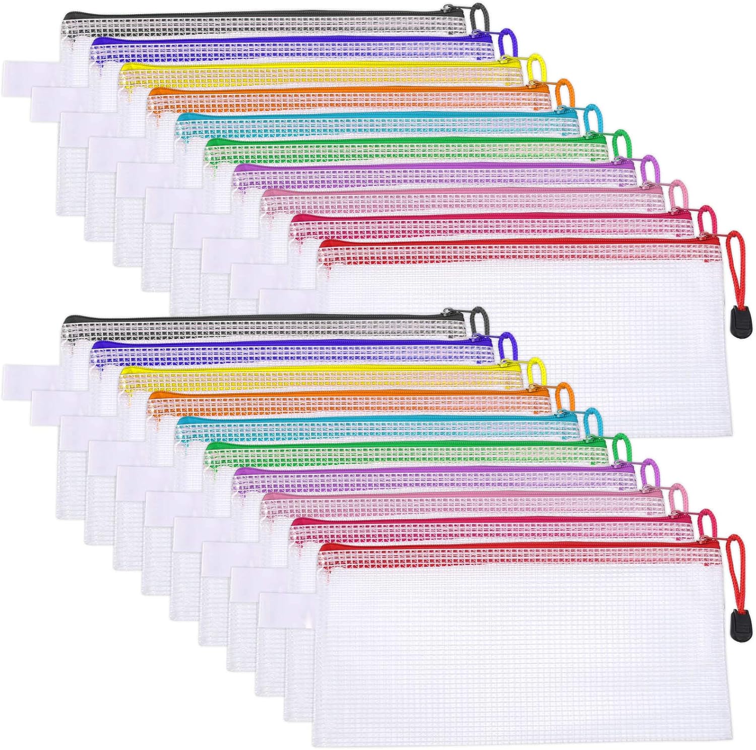 RosewineC 20 Pcs Clear Pencil Case