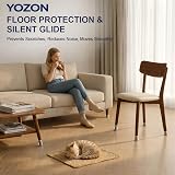 YOZON 24 Pcs Chair Leg Floor Protectors 23-32mm Round Fit Sliders view 4