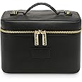 ETOILE - Mini Vanity Case Black - Stylish Travel Makeup Bag Organizer With Removable Dividers