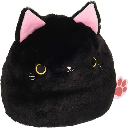 Amazon 三英貿易 大きなもふねこだんご くろ ぬいぐるみ おもちゃ