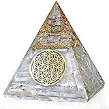 Anaya Agate Selenite Glow Orgonite Pyramid