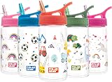 Polar Gear Kids Water Bottle 400ml Red with Straw Carry Handle