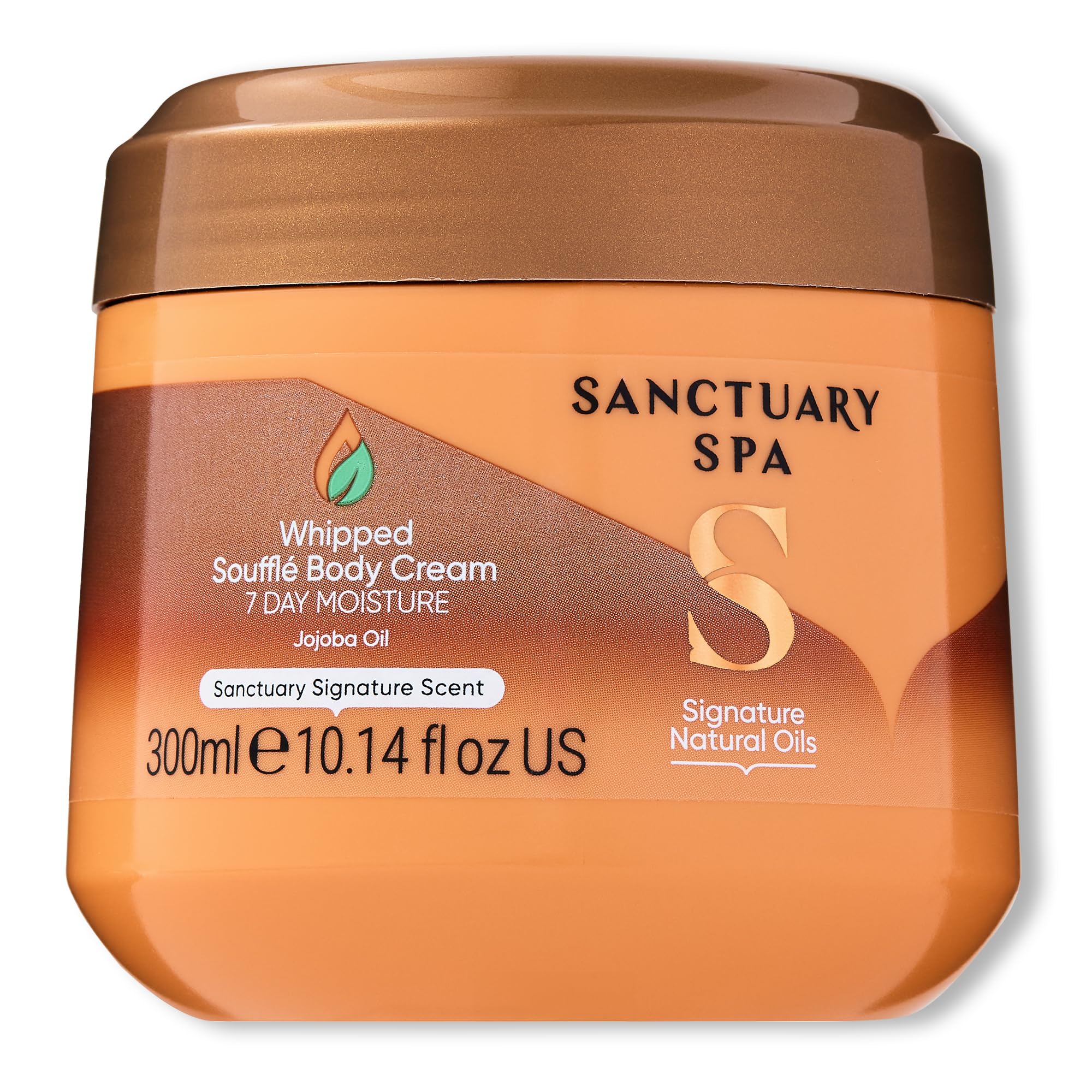 Sanctuary Spa Whipped Soufflé Body Cream, No Mineral Oil, Cruelty Free and Vegan Body Moisturiser for Dry Skin, 300 ml
