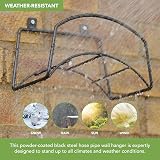 BLOSTM Wall Mounted Garden Hose Hanger Solid Steel Holder with Fittings Included view 4