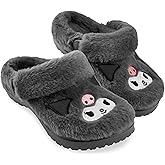 Hello Kitty Sanrio Faux Fur Clogs for Girls, US 10–3, Slip On Shoes, Kuromi Anti Slip House Slippers, Kawaii Gifts for Girls