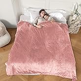 COZYTY Electric Blanket King Size, Super Soft Cozy Upgraded Flannel Heated Blanket Dual Control with 5 Heating Levels & 10 Hours Auto Off, Fast Heating & Overheat Protection, 100" x 90", Candy Pink