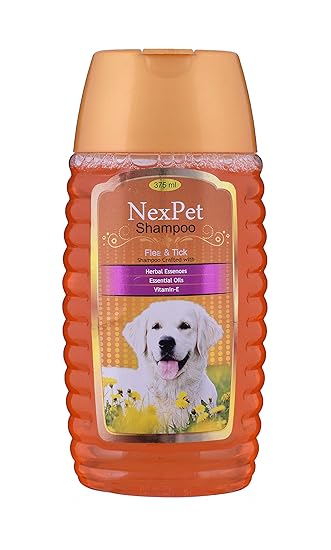 Medfly Healthcare NexPet Herbal Anti-Tick Shampoo for Dogs (375 ml, More Than 60 Washes)