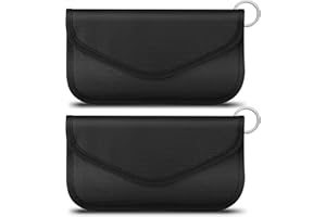 Faraday Bag 2 Pack of RFID Signal Blocking Bag Shielding Pouch Wallet and Credit Card Case for Cell Phone Privacy Protection 