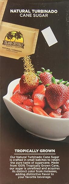 SUGAR FOODS CORP TROPICALLY GROWN ORGANIC RAWS CANE SUGAR, 200/BOX