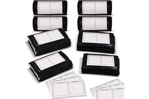 Quarterback (QB) Play Single Window Wristband - Youth Size - Pro Football Armband Playbook - 20 Pack (Black)