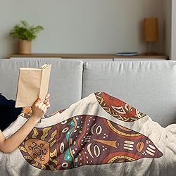 Ambesonne Tiki Bar Soft Flannel Fleece Throw