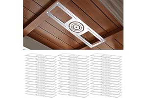 SIDASU 48 Pack New Construction Mounting Plate for 3/4/6 inch LED Downlight,Slim Steel LED Recessed Galvanized Steel Recessed LED Light Plate