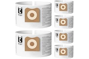 SpaceTent 6 Pack High Performance Wet Dry Vac bags for 3, 4 and 4.5 Gal Vacs, part# VF3501, made from NEW PET material