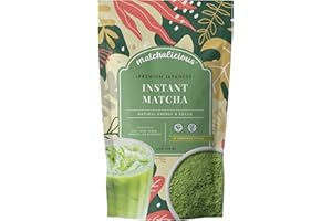 360 NUTRITION Matchalicious Japanese Matcha Powder, Unsweetened Green Tea Powder Vegan, Gluten Free, 0g Sugar, For Baking, Lattes, Smoothies, and Matcha Tea, Just Add Water, Dissolves Easily, 17 Servings, 6 oz