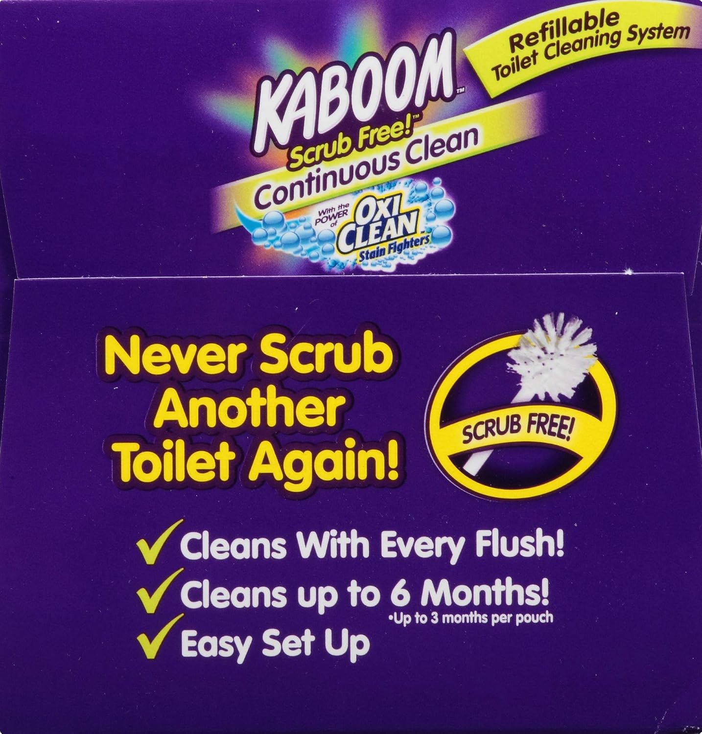 Amazon Com Kaboom Scrub Free Toilet Bowl Cleaner System 2 Count Pack Of 1 Health Personal Care