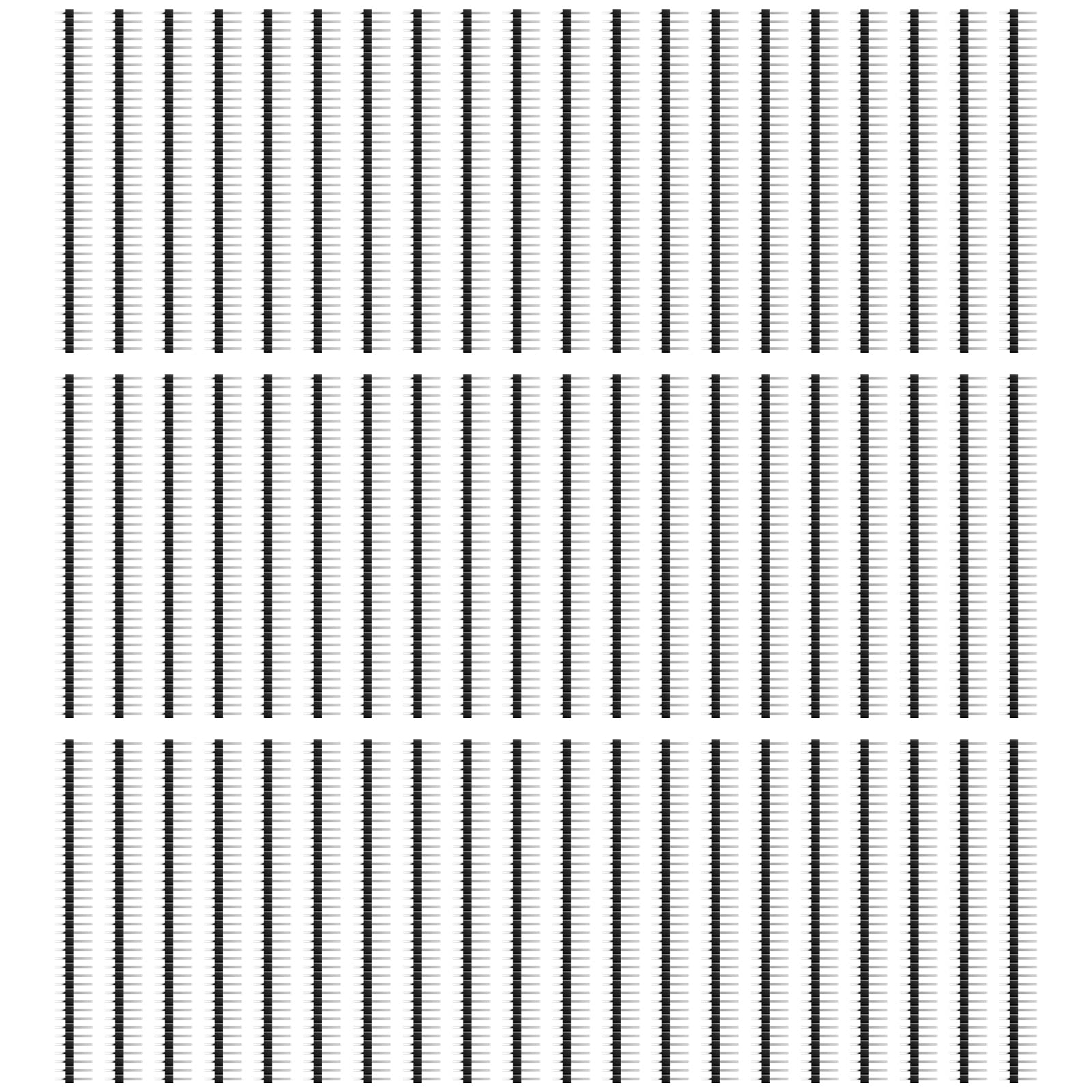 Kulannder 60pcs 40 Pin 2.54mm Right Angle Male Connector for Arduino, Raspberry Pi, DIY