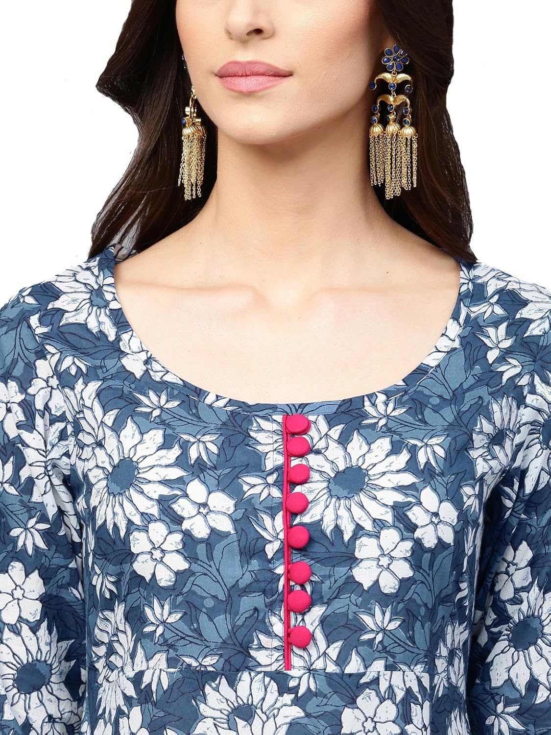 amayra women's cotton anarkali kurti