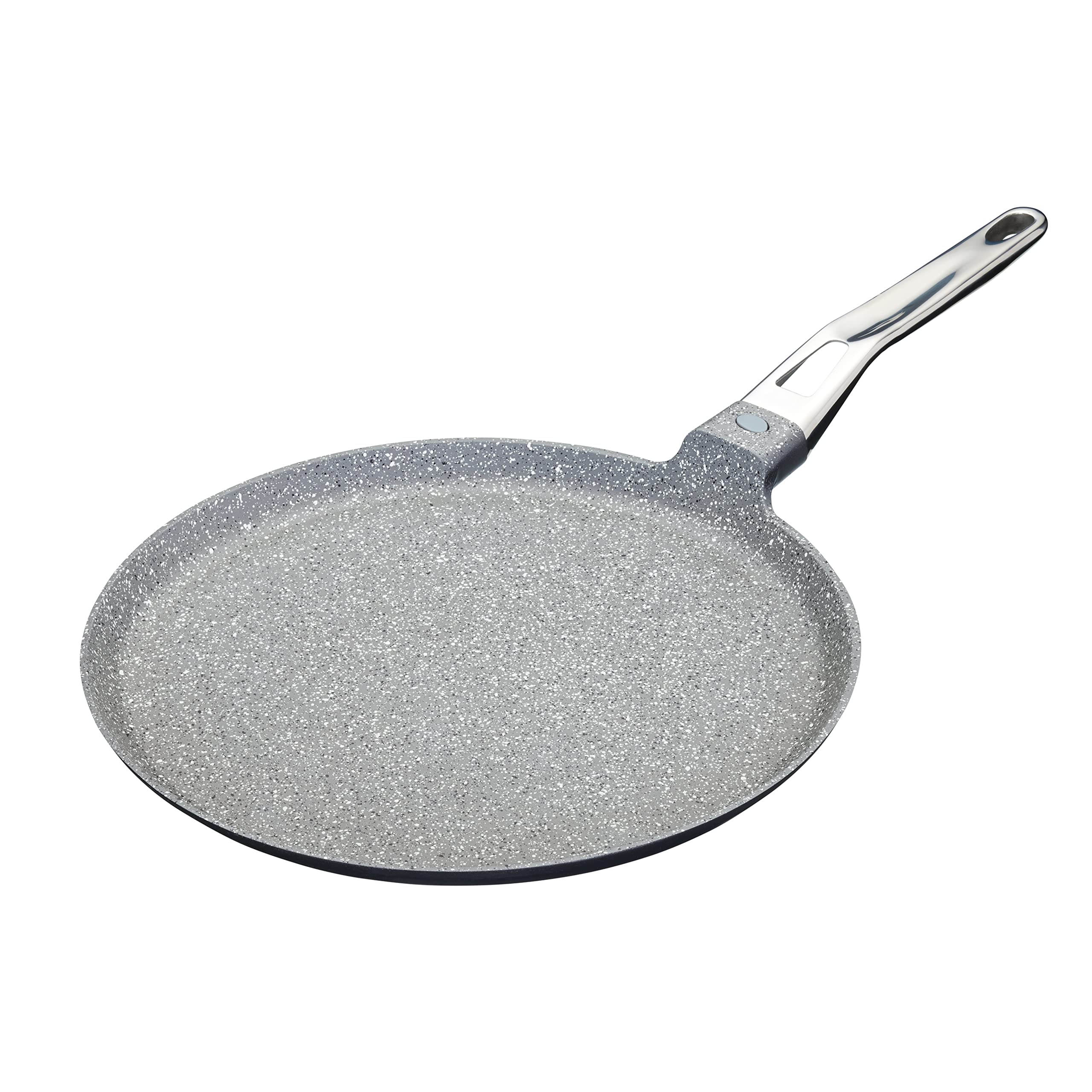 MasterClass Cast Aluminium Induction Pan, Pancake Pan, Crepe Pan, Induction-Safe and Non-Stick, 28 cm (11"), Grey