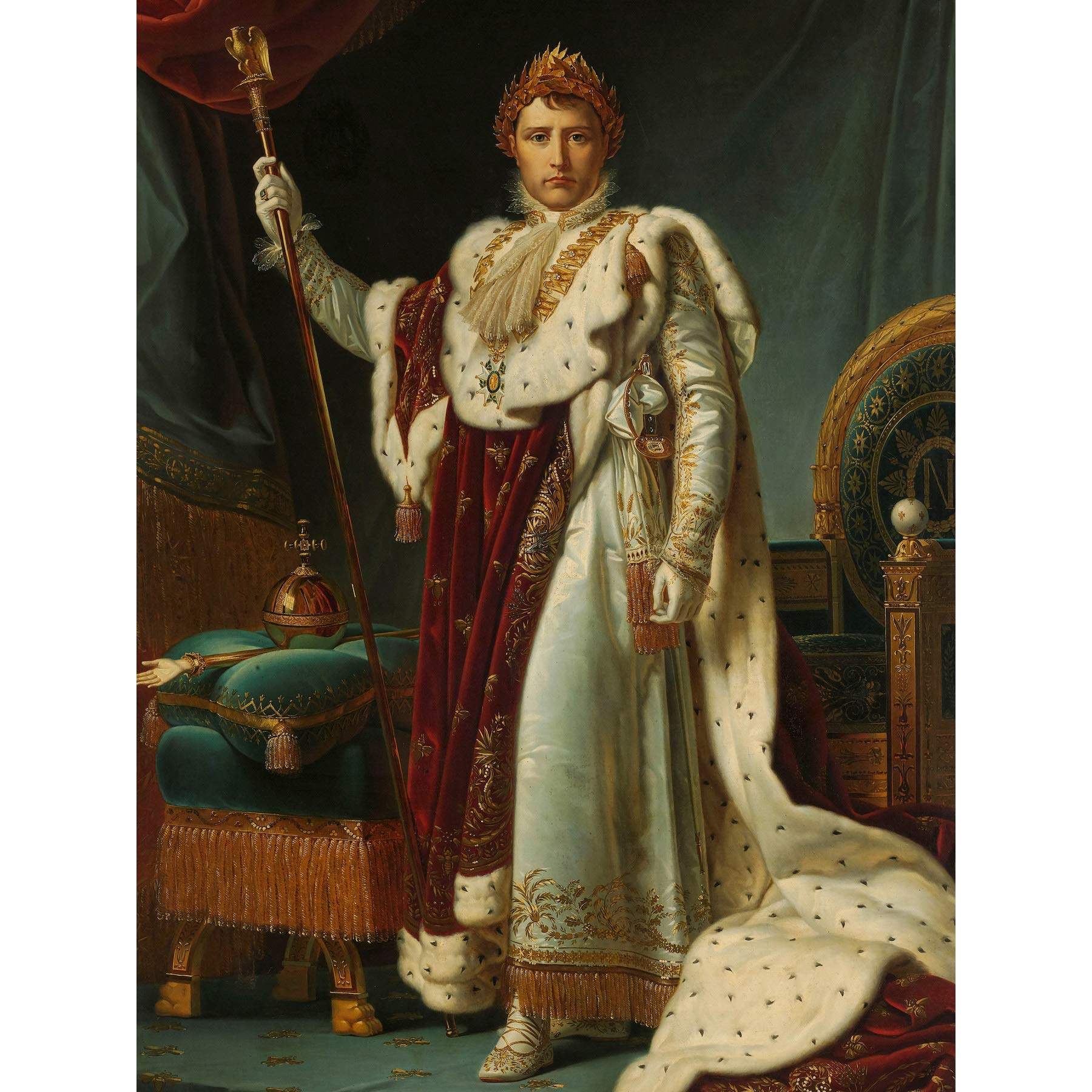 Artery8 Gerard Portrait Emperor Napoleon I Bonaparte Premium Wall Art Canvas Print 18X24 Inch
