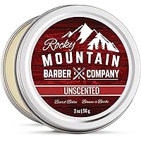 Beard Balm - Unscented - Canadian Made Premium Wax Blend with Bees Wax, Jojoba, Coconut Oil