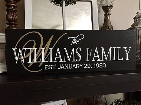 CPWood Hausschild, personalisierbar, Holzschild, personalisierbar, Hauseinweihung, Geschenk, Nachname Hausschild