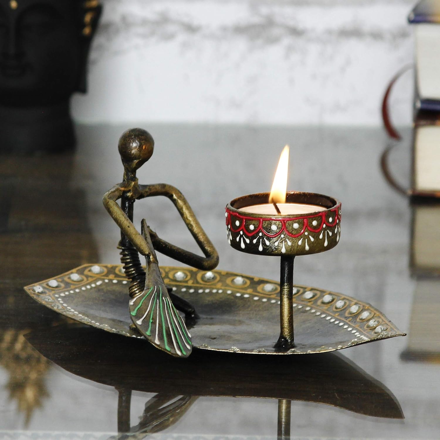 Buy Discount ARA Antique Boat Tealight Candle Holder, Candle Stand