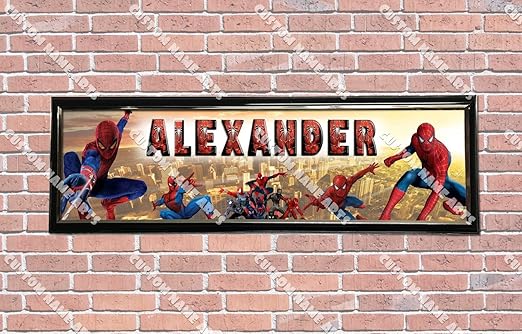 Amazon Com Personalized Customized Spiderman 2 Poster With Frame