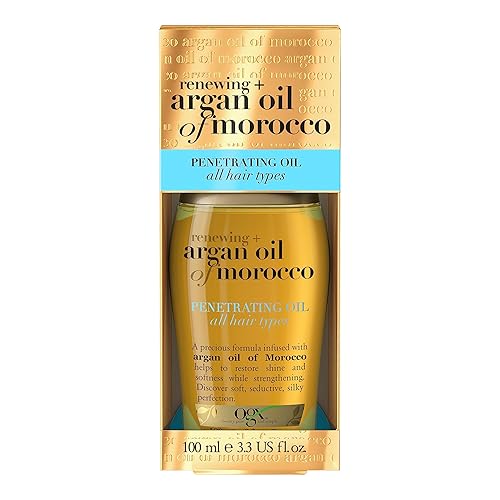 OGX Argan Oil of Morocco Extra Penetrating Hair Oil for Dry and Damaged Hair, Intense Hydration and Frizz Control, Infused with Natural Argan Oil, Suitable for All Hair Types, 100ml