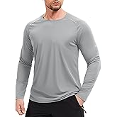MAGCOMSEN Men's Long Sleeve Shirts UPF 50+ Sun Protection UV Shirt Dry Fit T-Shirts for Hiking Running Athletic