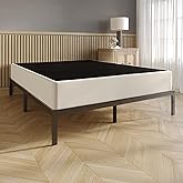 Castle Place King 8-Inch Metal Box Spring with Linen Slipcover, Warm Grey