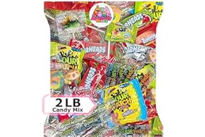 MONSTER CANDY Party Favor Candy Mix - 2 lb Pinata Stuffers Candy Bulk - Goodie Bag Stuffers for Kids Party Favors - Candy Variety Pack - Bulk Candy Bags - Bulk Candy Individually Wrapped Candies - Parade Candy