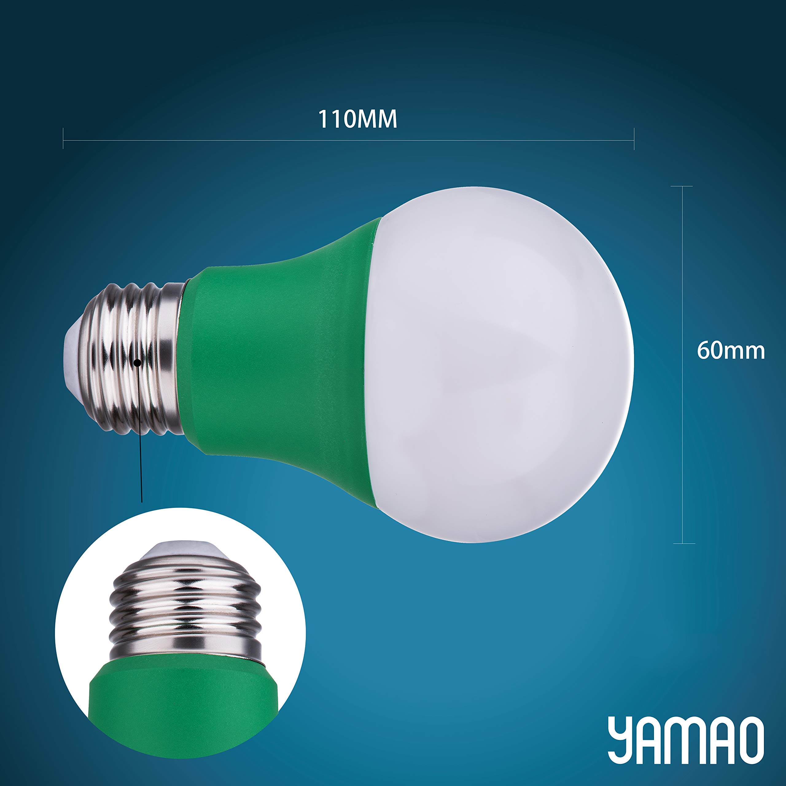 YAMAO A19 9W Plant Growing Light Bulb for Indoor Garden Greenhouse Hydroponic Flowers Vegetables Grow