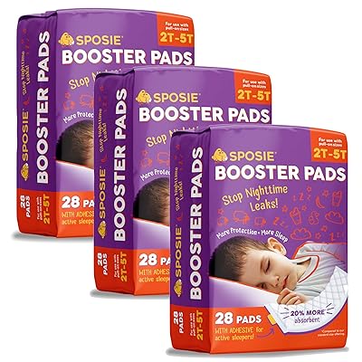 Buy Sposie Adhesive Overnight Baby Diaper Booster Padsdoublers 84 Ct 3 Packs Of 28 Insert Pads Adhesive Strip For Regular Pull On Diapers Disposable Nighttime Protection For Infant Boys Girls