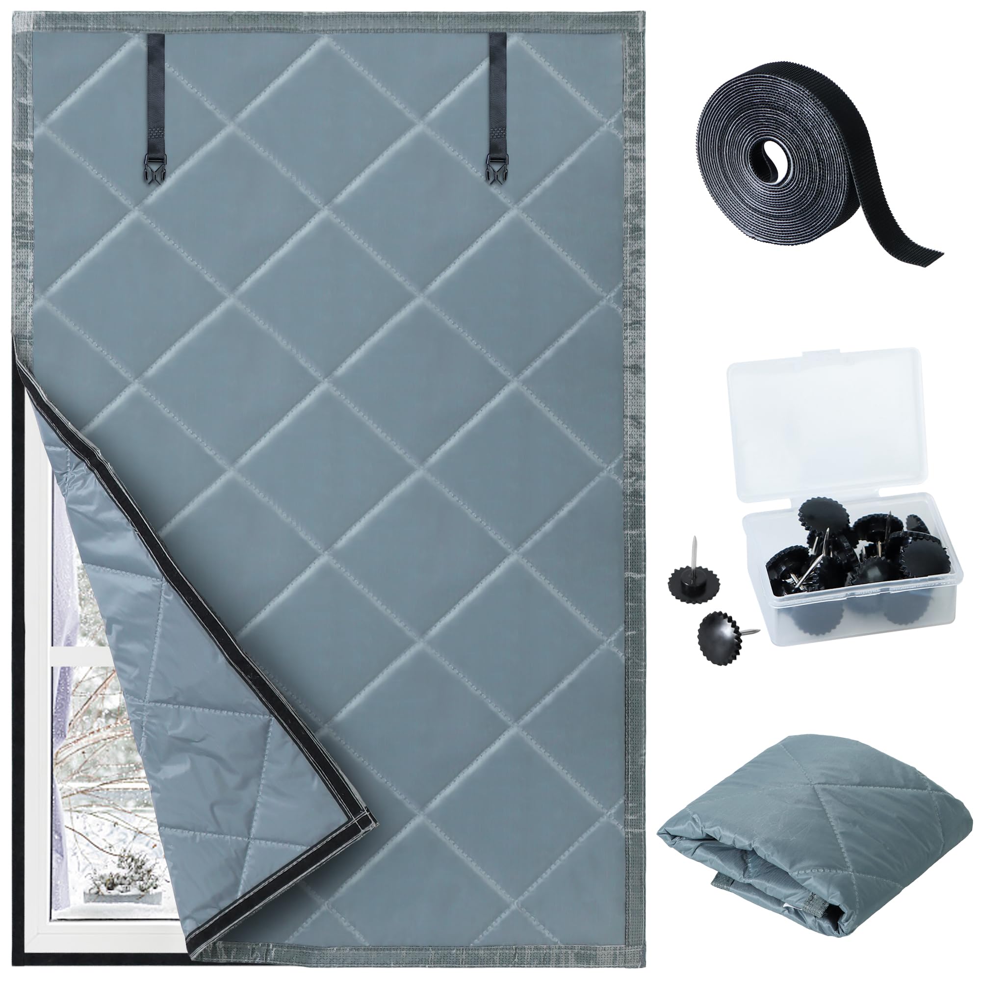 Window Wind Insulation Tugaizi Window Insulation Kit for Winter 26