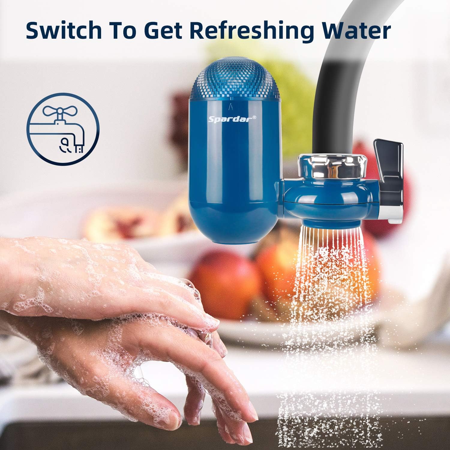 Spardar Faucet Water Filters,Kitchen & Bath Tap Water Filter Multi Layer Ceramics Filter Cartridge: Home & Kitchen
