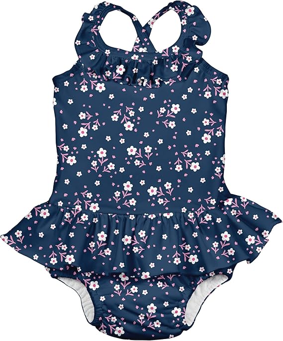 baby girl swimsuit with built in diaper