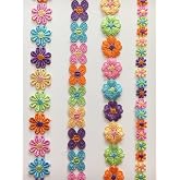 Honbay Daisy Flower Lace Trim - 5 Yards Embroidered Ribbon For Craft Decoration
