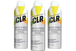 CLR Spot Free Stainless Steel Cleaner - Removes Water Marks, Fingerprints and Residue from Refrigerators, Dishwashers, Ovens and More, Streak Free Shine - 12 Ounce Spray Can (12 oz Spray (Pack of 3))