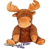 Mack Moose - Microwavable & Weighted Plush Stuffed Animal - Heated Plushie for Warmth - Cute, Soft, Cozy Toy for Adults & Children (Boys, Girls, & Toddlers) by Warm Pals