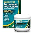 MagniLife DB Antifungal Foot Cream, Soothing Fast-Acting Relief of Itching, Scaling, Cracking, Burning & Discomfort - Natural Moisturizing Anti-Fungal Cream with Miconazole Nitrate 2% - 4 oz