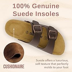 CUSHIONAIRE Lane Cork Footbed Sandals for Women