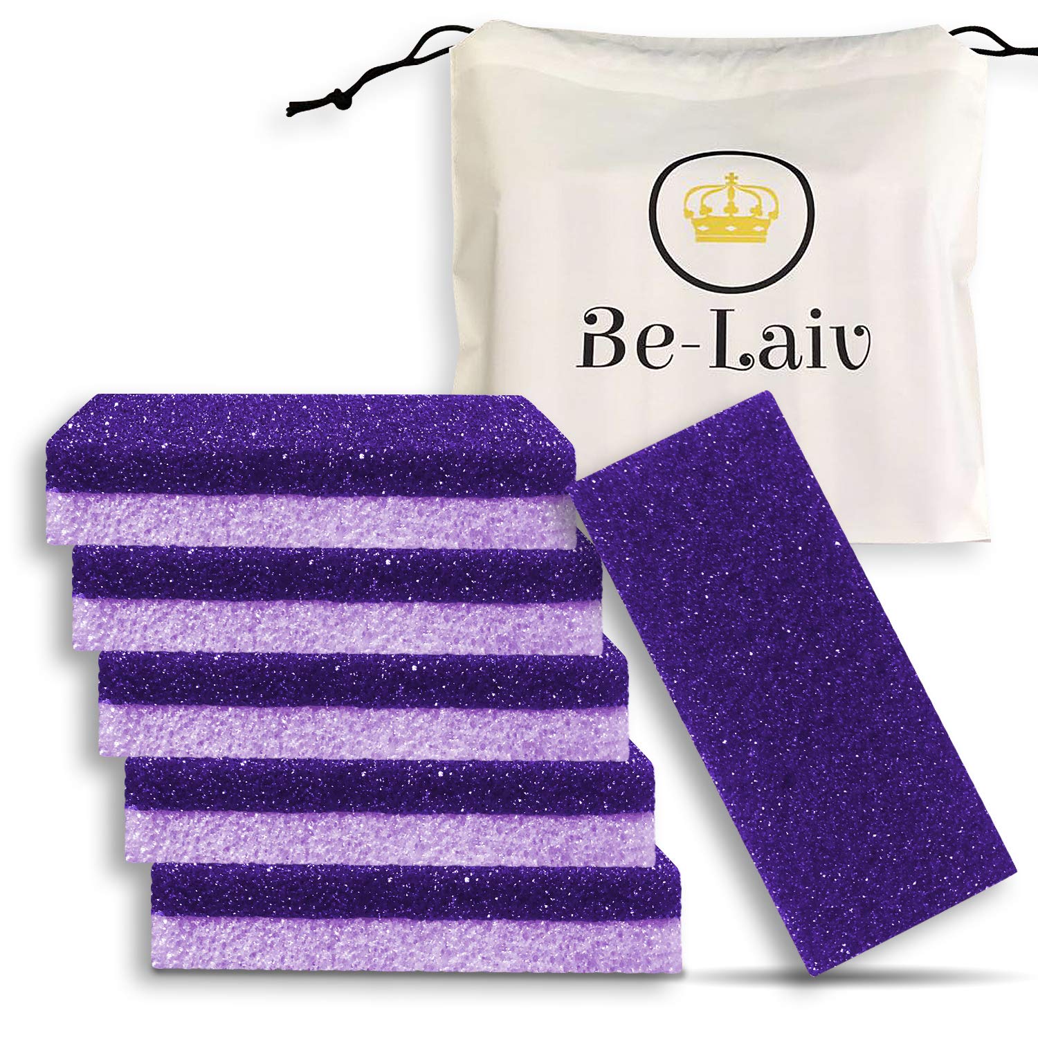 Pack of 6 - Pumice Stone for Feet, 2 in 1 Foot Scrubber Tool for Pedicure, Callous Remover, Dead Skin Remover for Feet,Professional Foot Pumice Stone, Foot Care for Women and Men: Beauty